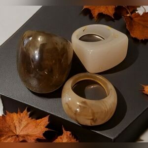 Womens Fall Autumn Colored Ring Set